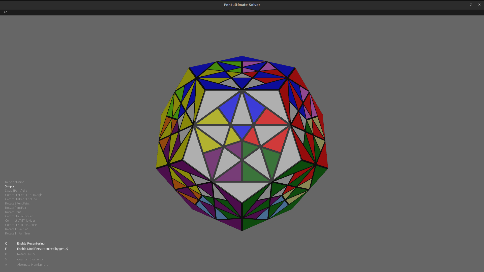 The Pentultimate puzzle framed in the center, against a gray background
